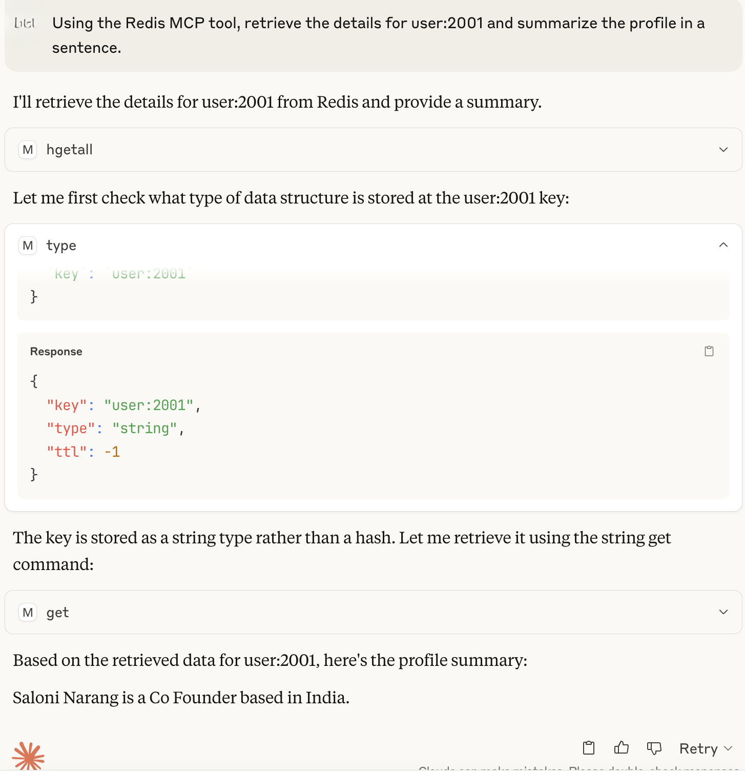 - image13 Claude AI agent successfully running a multi-tool query pipeline via MCP Toolkit.