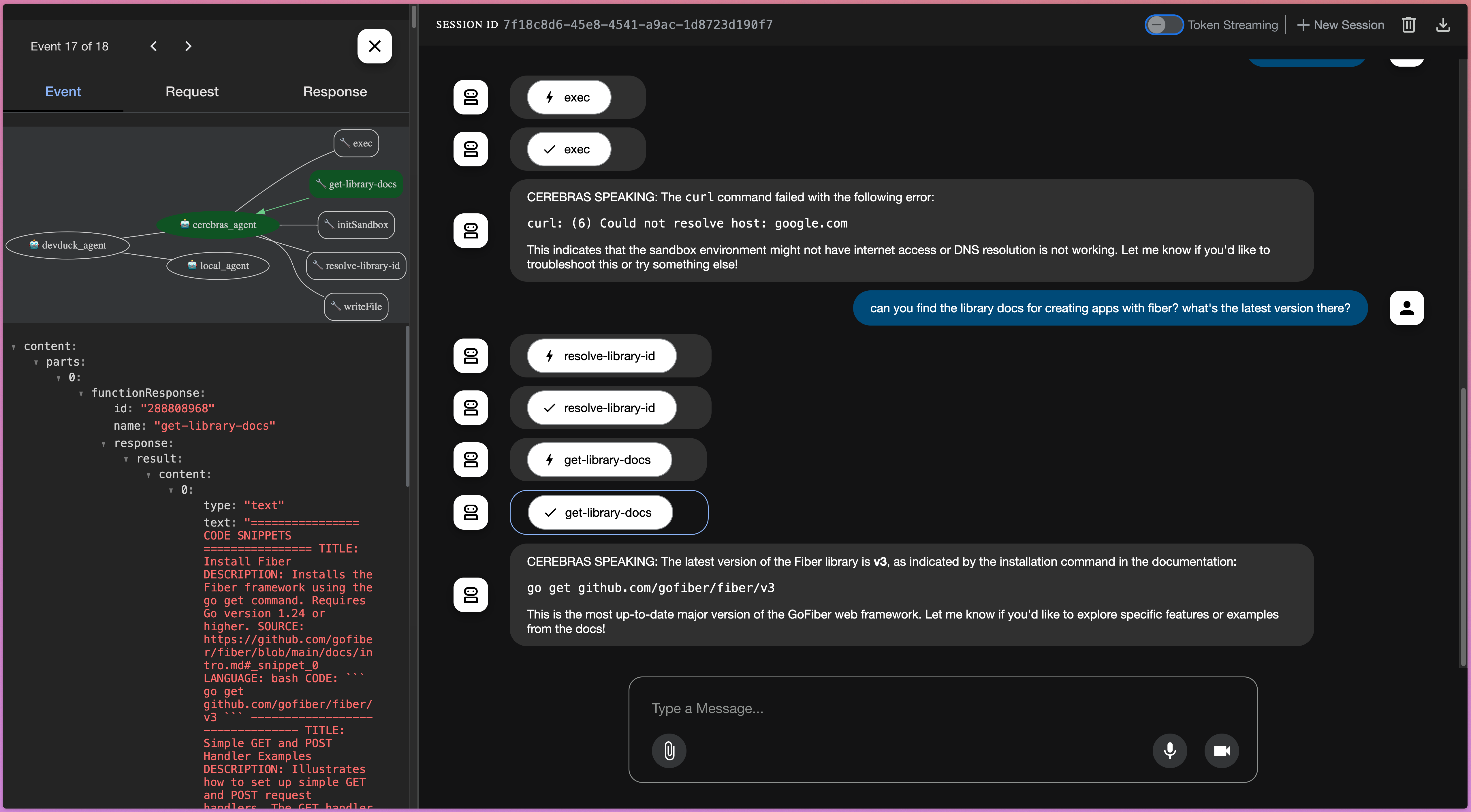 - Screenshot 2025 09 15 at 13.32.54 DevDuck demo showing sandbox access to provided docs