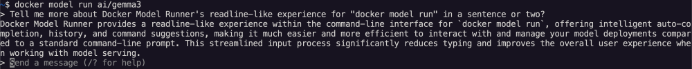 - Model Runner CLI Model Runner CLI
