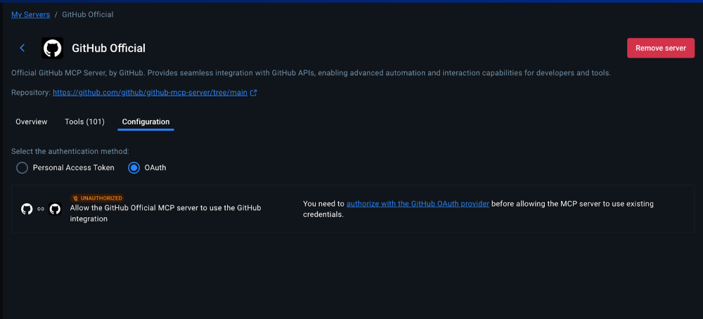 - github mcp setup github mcp setup
