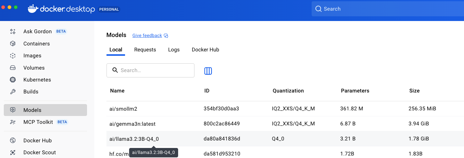 llama3.2 in Docker Hub