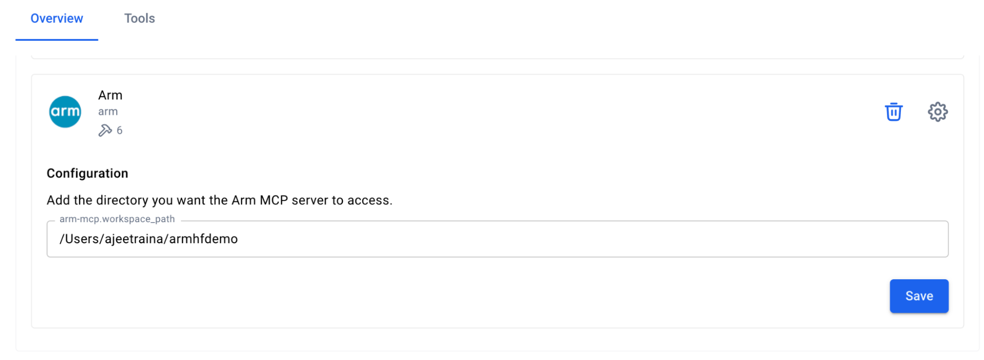 Arm MCP Server configuration