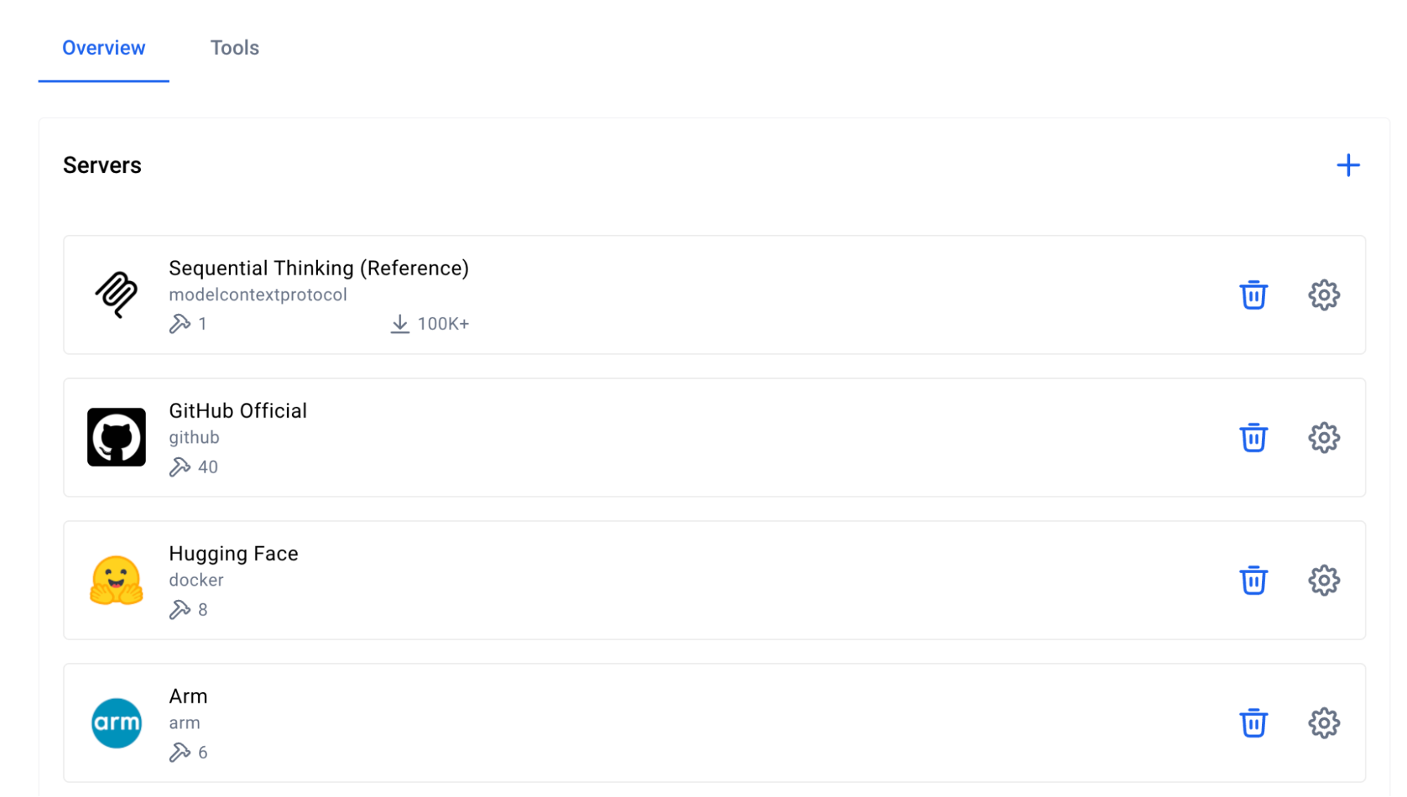 Searching for Arm MCP Server in the Docker MCP Catalog