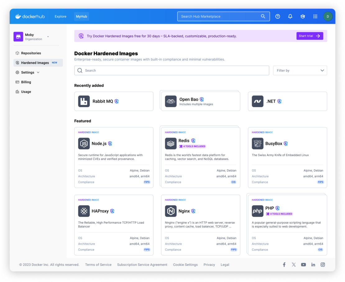 Docker Hardened Images