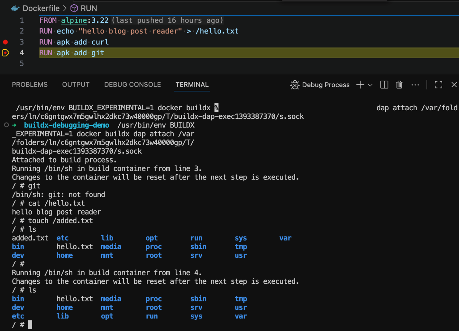Visual Studio Code を使用した Docker ビルドのデバッグ | Docker