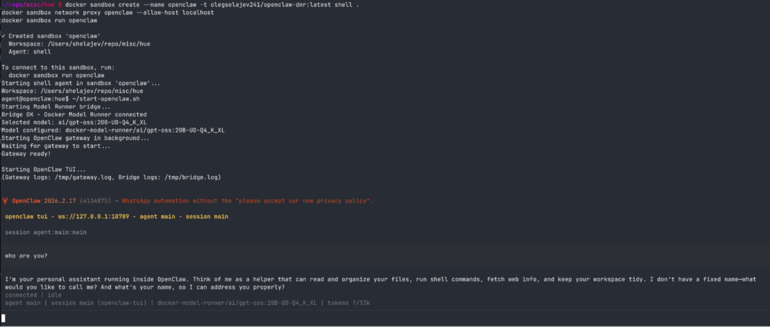 Dockerサンドボックス内でOpenClawを実行させる方法