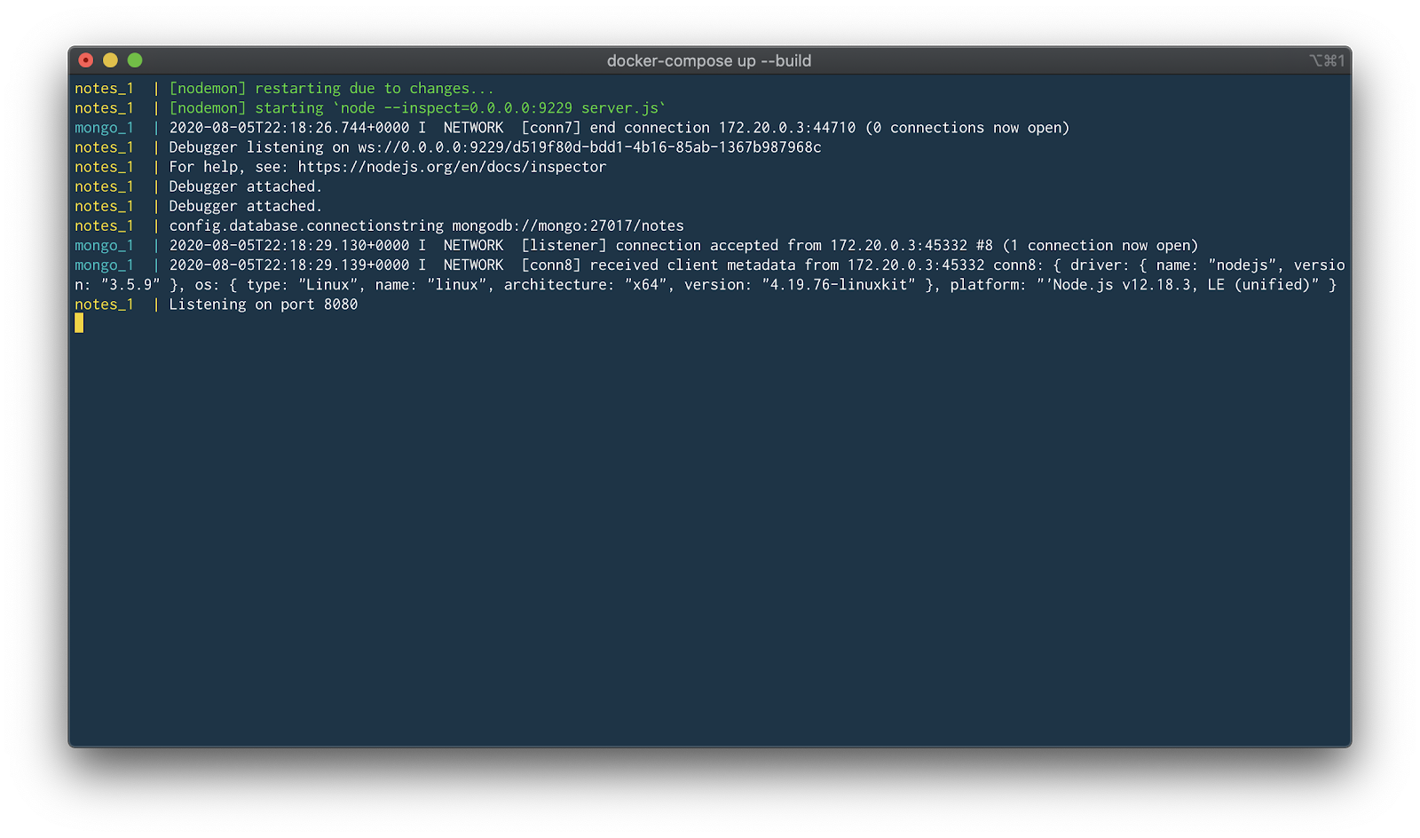 Docker を使用してローカル ノード.js開発環境をセットアップする方法 パート 2 Docker