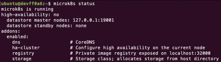 Ubuntu Command Line kubernetes cluster