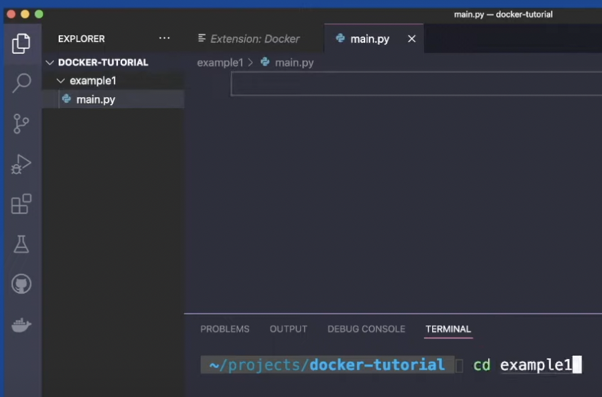 Docker tutorial image