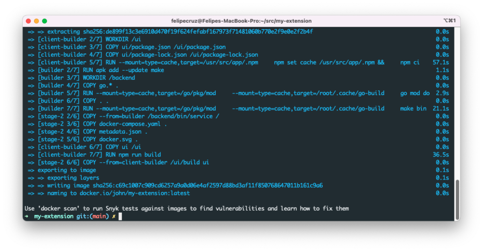 Build Your First Docker Extension Docker