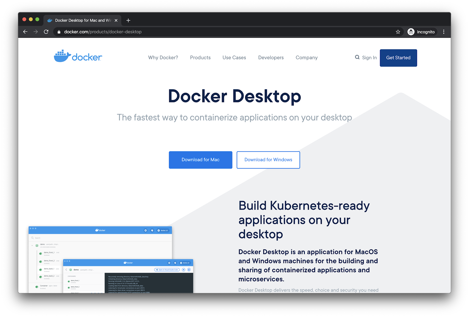 download docker hub for windows