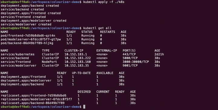 Ubuntu command line kubernetes configuration files