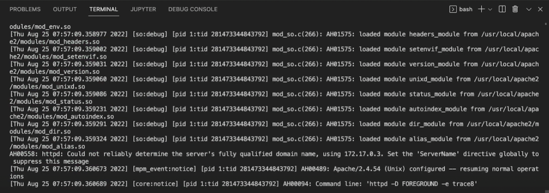 Docker logs