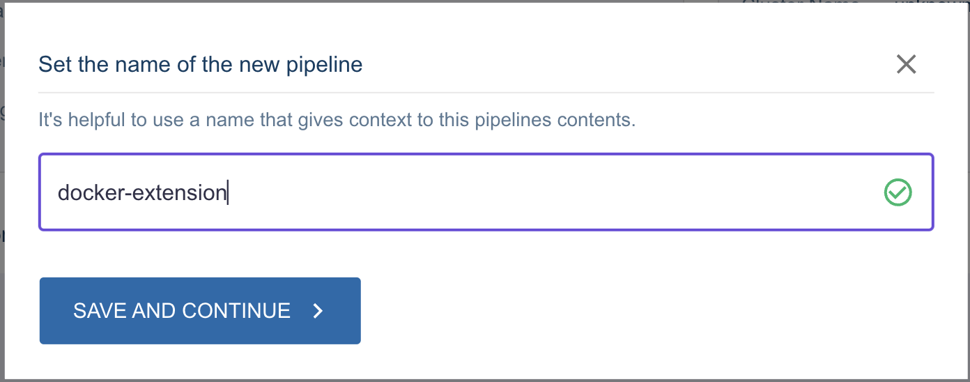 Set the observability pipelines name in calyptia core.