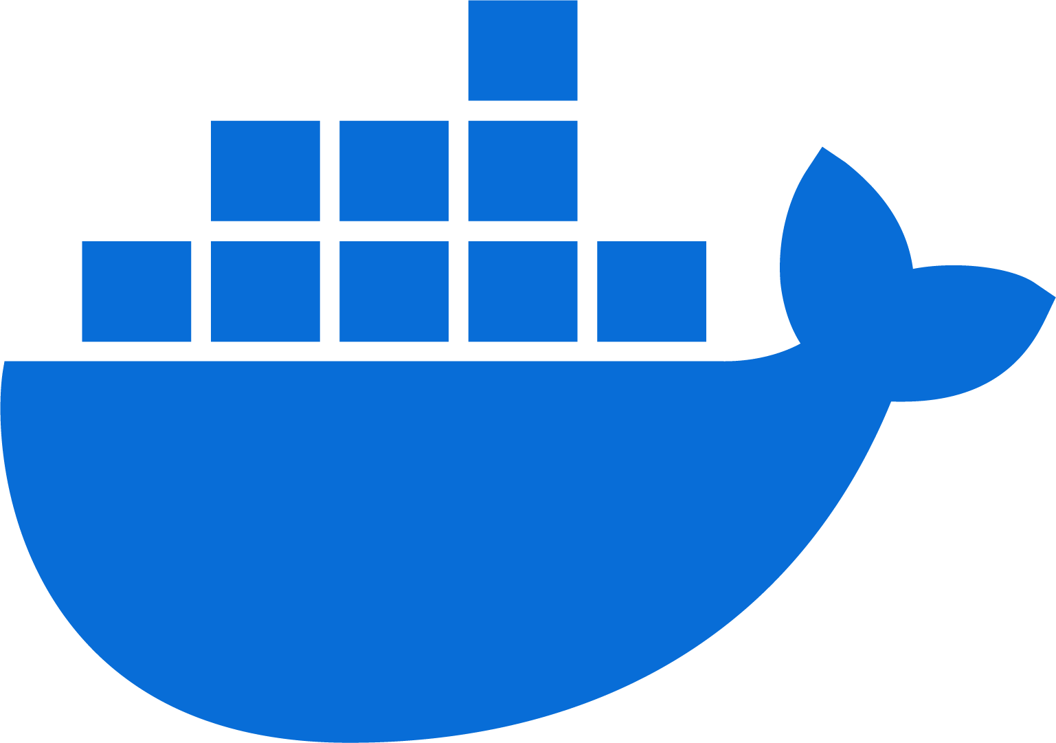 Symbol blue docker logo
